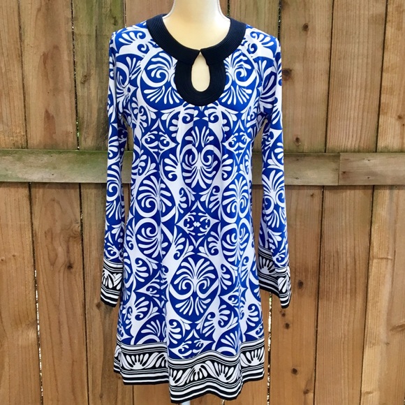 Nicole by Nicole Miller Dresses & Skirts - Nicole by Nicole Miller Shift Blue Dress EUC
